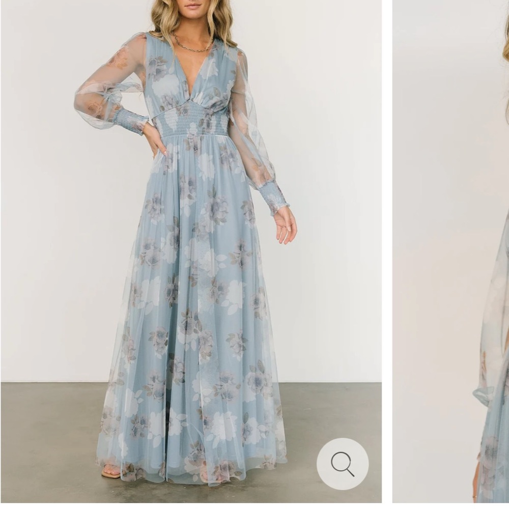 Blue tulle dress